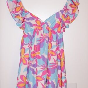 Peach Love California Multicolor Floral Dress